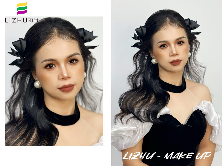 甜美輕泰造型，廣西造型寫(xiě)真化妝課程作品