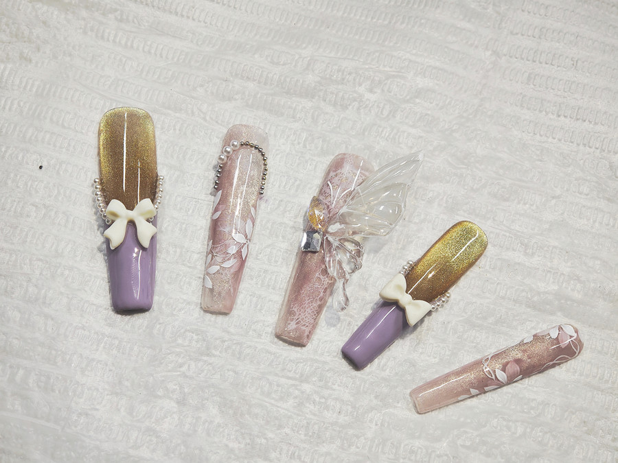 貓眼蝴蝶美甲，南寧美甲進(jìn)修提升培訓(xùn)